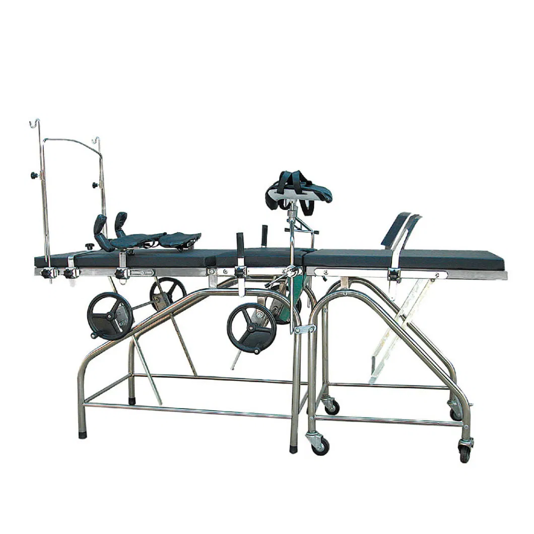 Medical Multifunction 304 Stainless Steel Obstetrics Diagnosis Parturition Bed