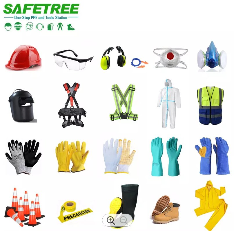 Safetree PPE Safety Equipment Personal Protective Equipment for Mining PPE Construction Safety