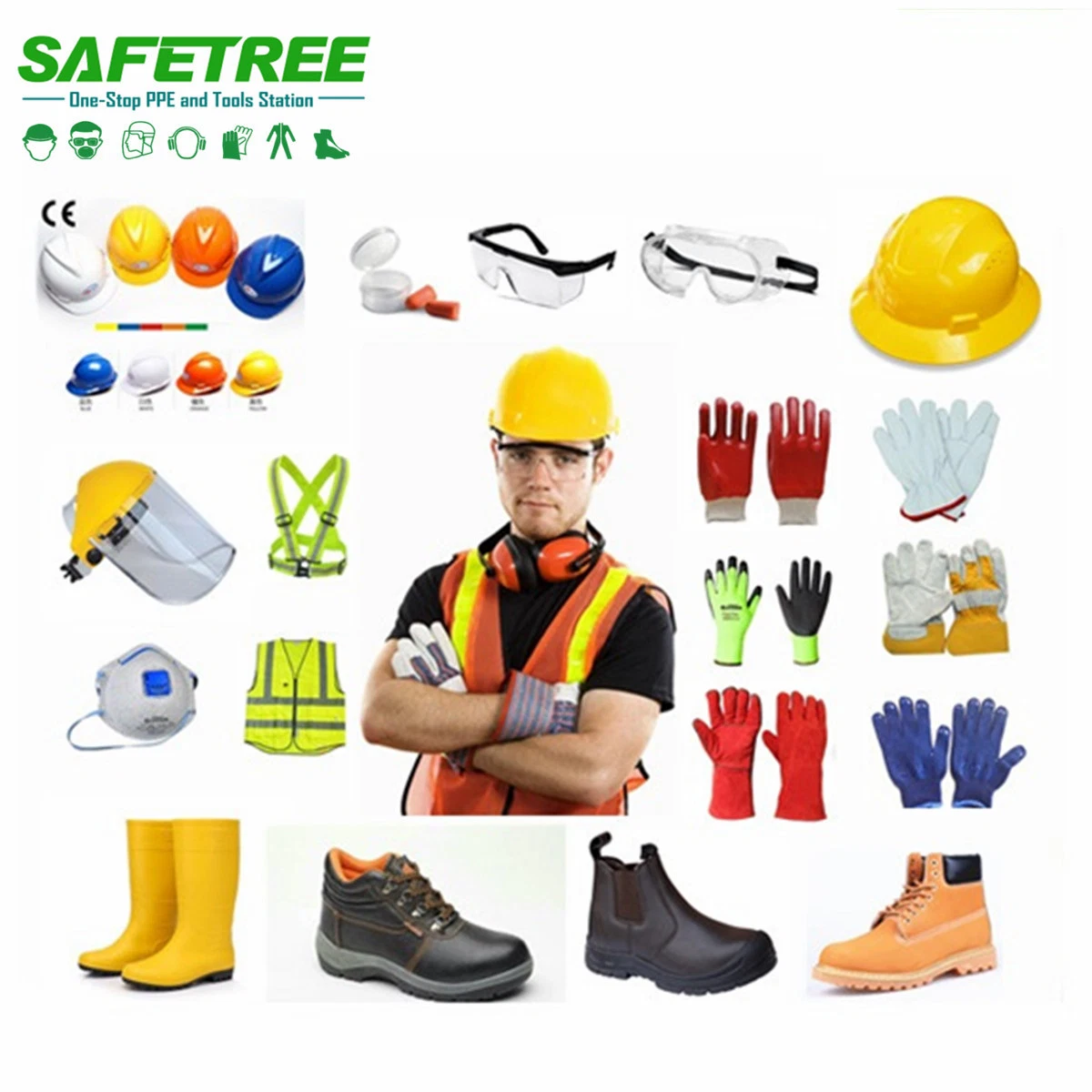 One Stop Service of Personal Protective Equipment PPE Safety Equipment From Head to Toe
