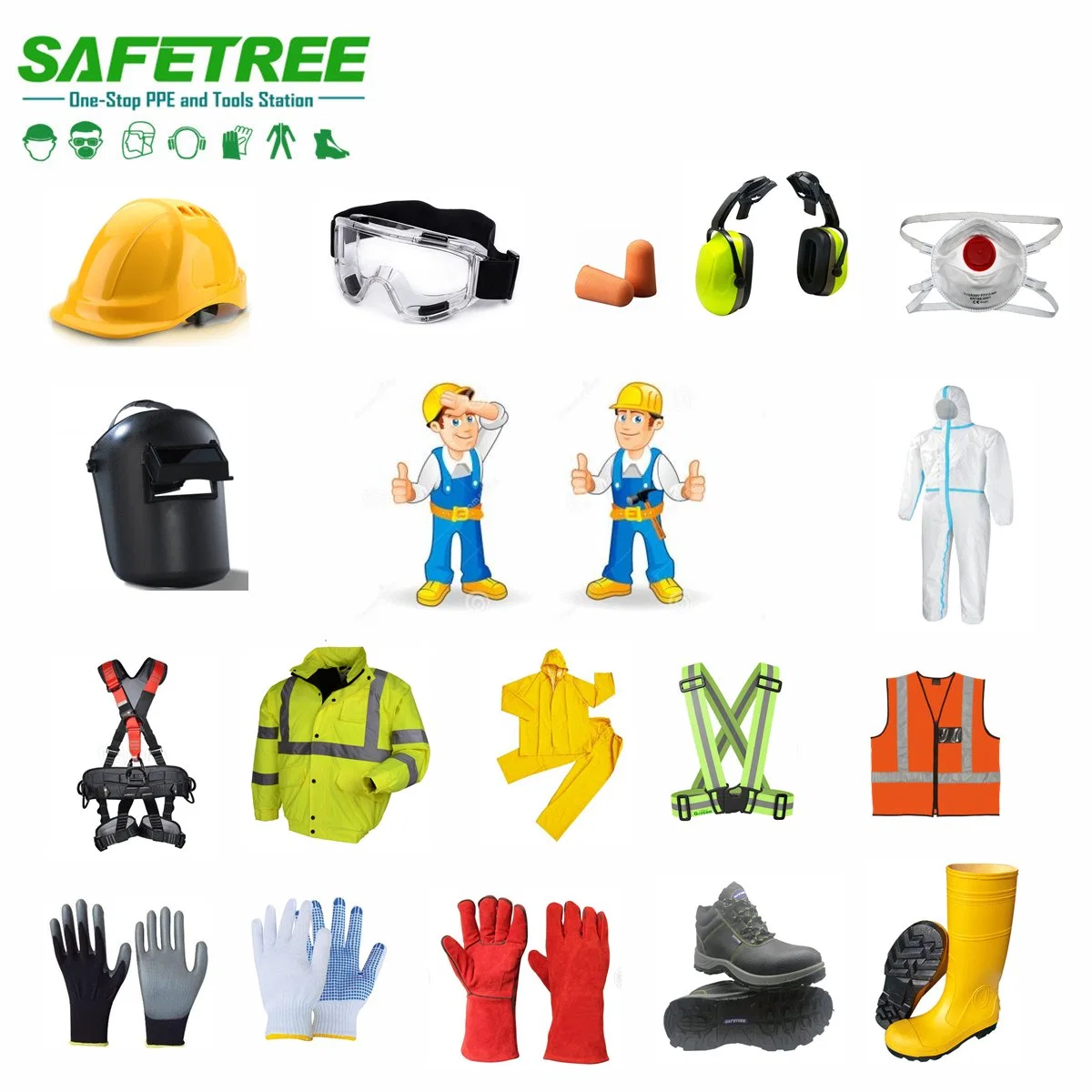 One-Stop Personal Protective Equipment PPE Safety Equipment PPE for Construction Mining