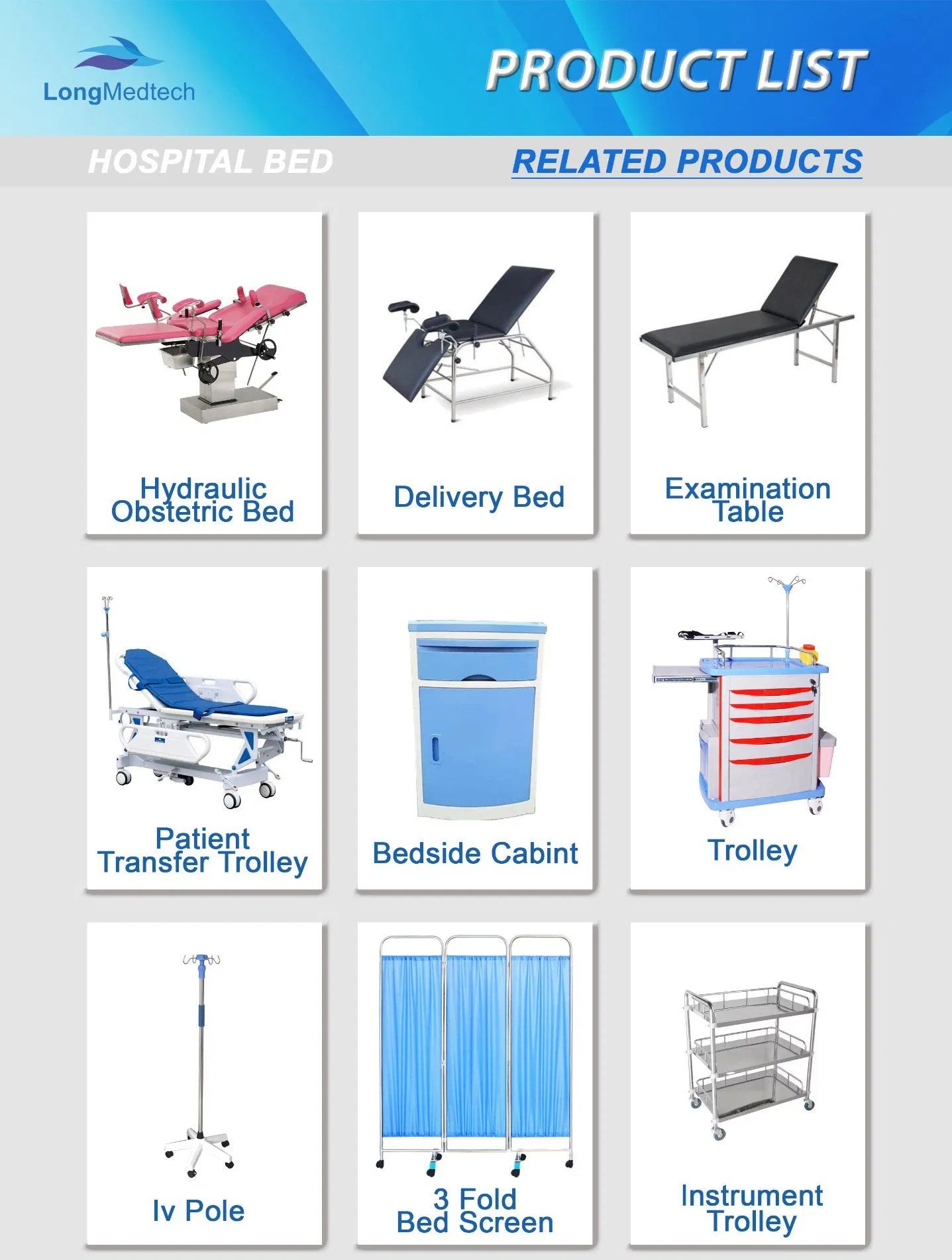 Medical Gynecological Obstetric Table Delivery Bed/ Delivery Bed Two Parts