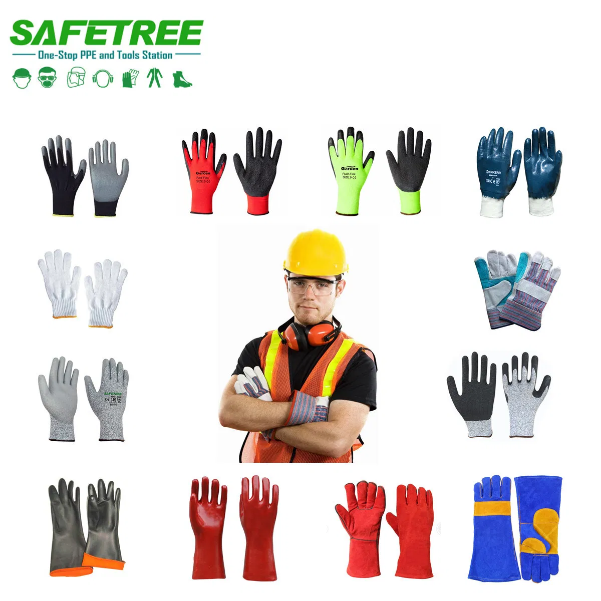 Safetree One Stop PPE and Tools Station of Personal Protective Equipment PPE Safety Equipment From Head to Toe