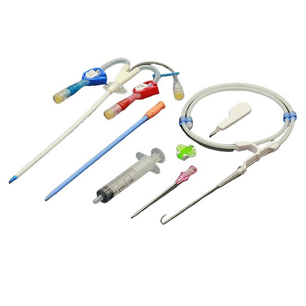 Hemodialysis Catheterization Kits, HD Hematodialysis Dialysis Catheter Dilator Set Hemodiafiltration Tube Hemodialyzer Blood Tubing Blood Collection Tubes