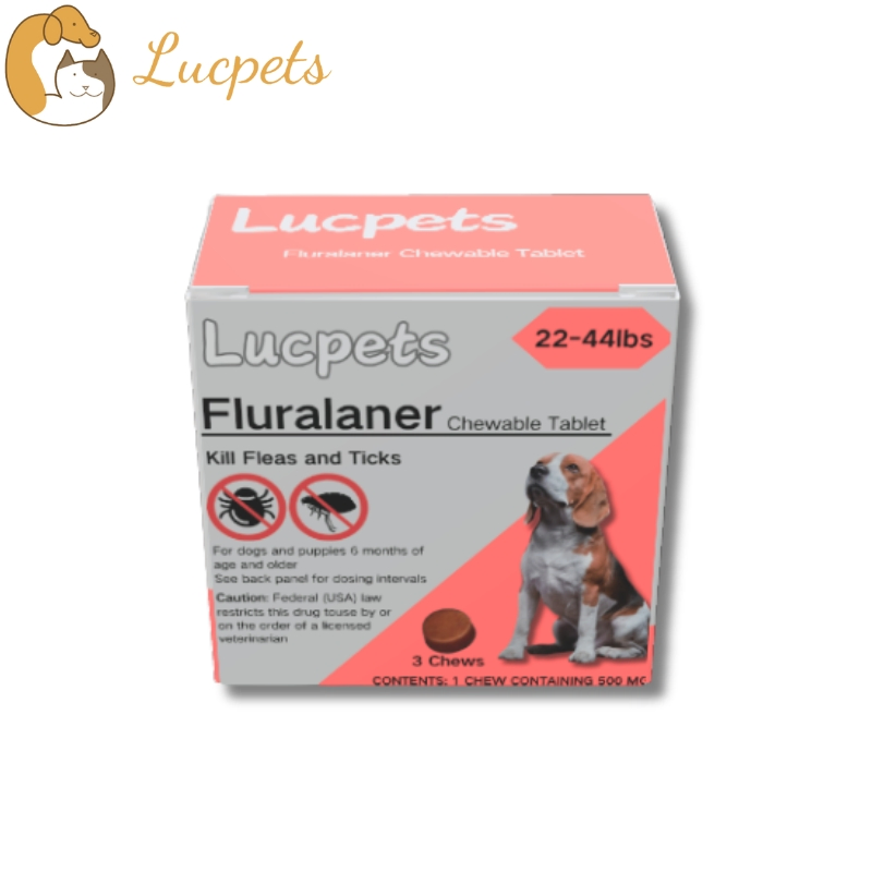 Pet Fluralaner Deworming Chewable Tablets for Dog Canine Flea / Mite / Tick Infections