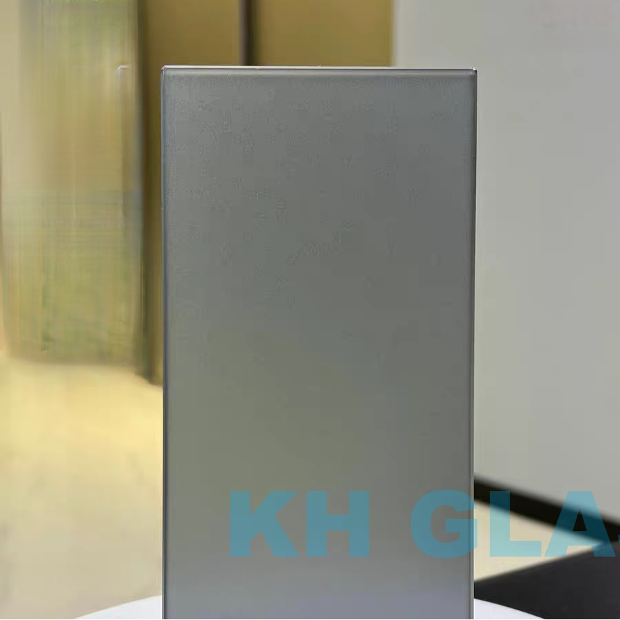 Factory Supply 4mm-10mm Bronze /Gray /Blue Color Acid Etched Frosted Glass Customized