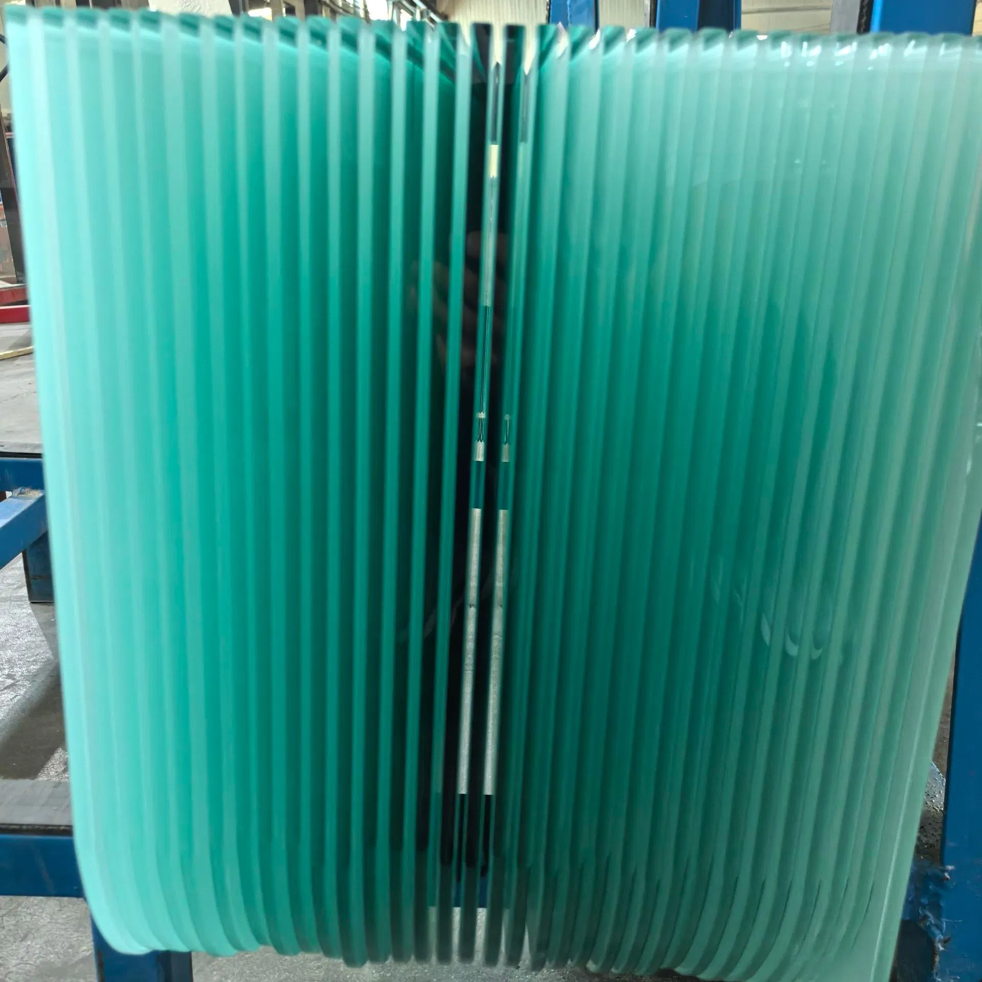 Big Size Clear and Other Colors Acid Etched Frosted Glass for Decorative Wall Door Balustrade Furniture