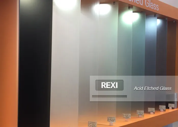 Acid Etched Glass Samples