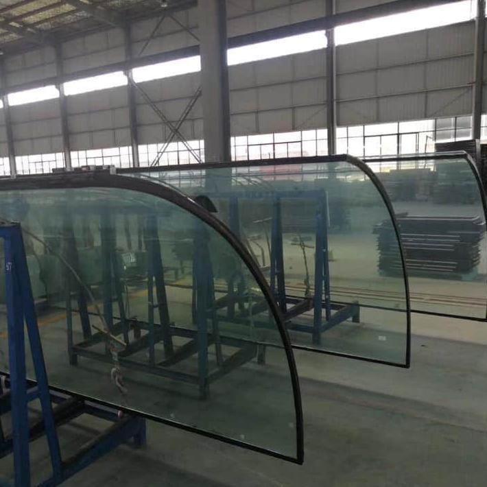 Custom Soundproof Curved Bent Double Glazed Insulated Glass for Hotel Facades Architecture