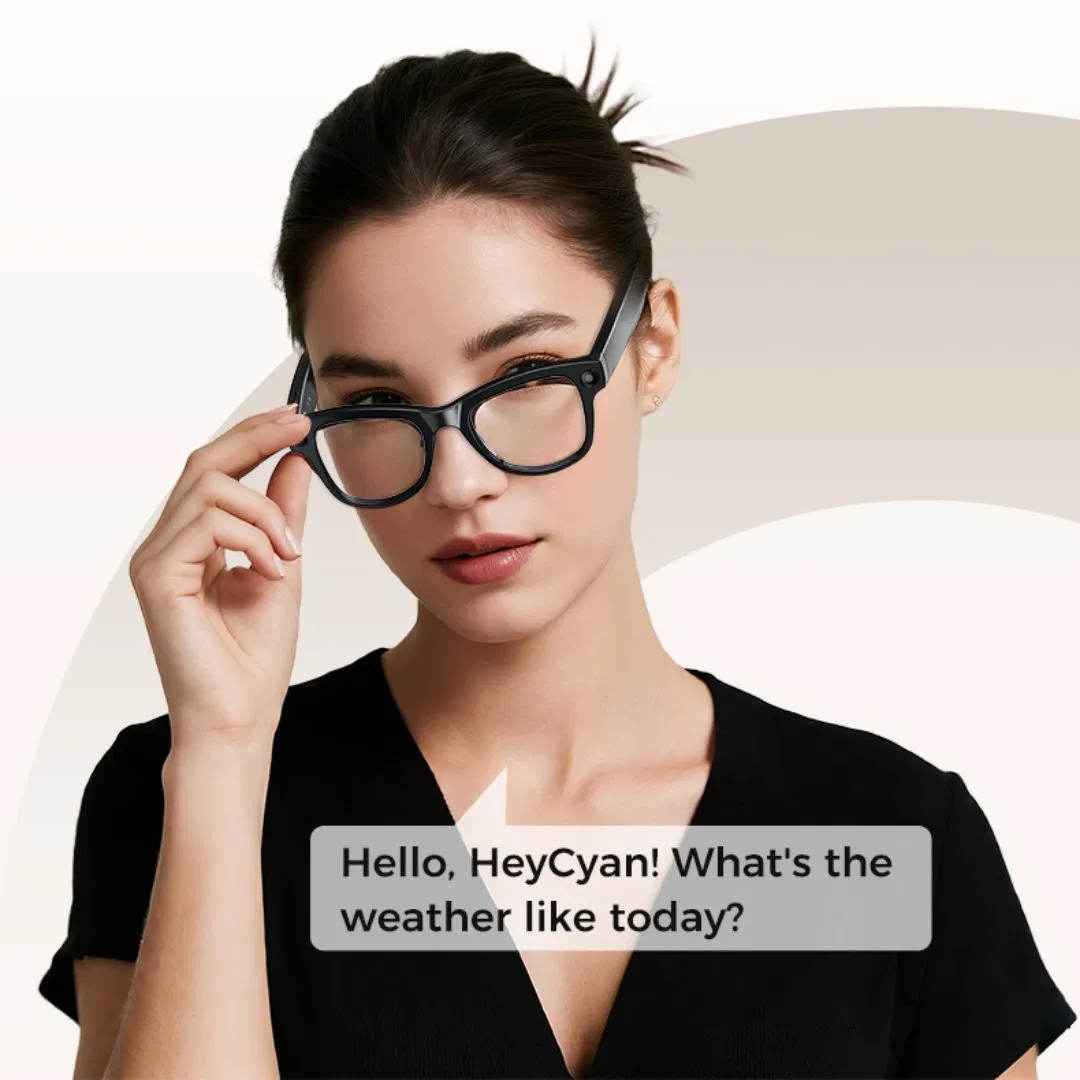 Ai Men Women WiFi Transfer Video Photo Gpt Music Smart Wearable Sunglasses Headset Smart Glass