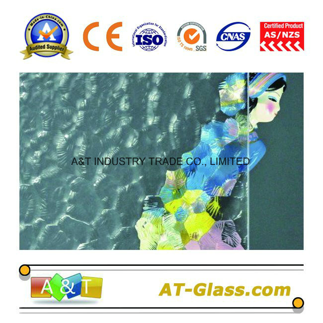 4mm 5mm 6mm Patterned Glass/ (Tempered Grade) Used for Window, Furniture, Table etc