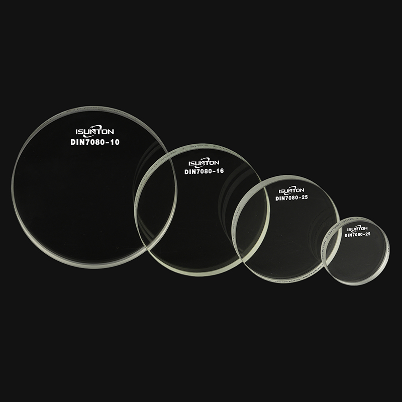 DIN7080 Tempered Borosilicate Sight Glass High-Temperature &amp; Pressure Resistant Industrial Glass