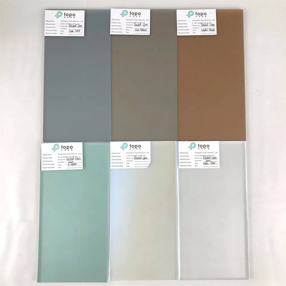 4mm 5mm 6mm Guangzhou Acid Etched Frosted Satin Glass (FG-TP)