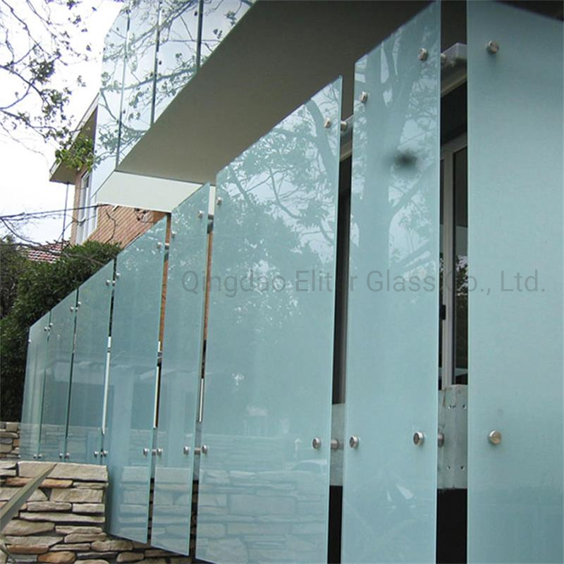 White Frosted Laminated Glass Opaque Glass/Etched Glass/Translucent Sandwich Tempered Glass Burglary-Resistant Glass Laminated Glass Insulated Glass