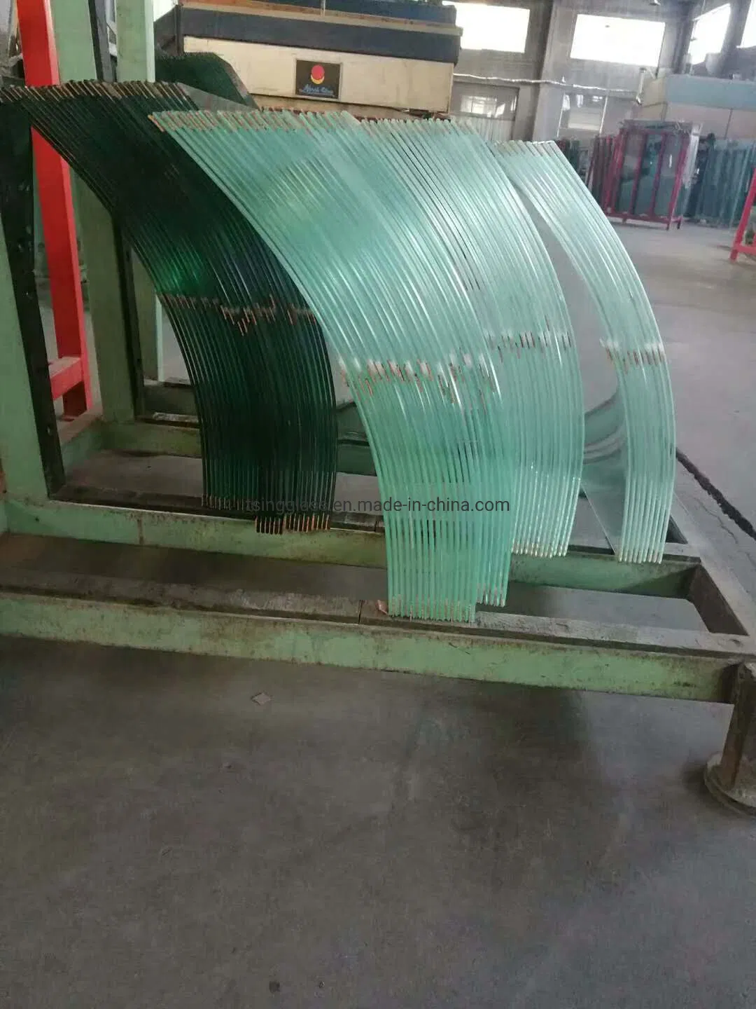 Clear&Tinted Tempered Curved Glass Building Decorative Showcase Elevator Stair Bathroom Glass 12mm Toughened Glass Window Glass Shower Panel Glass