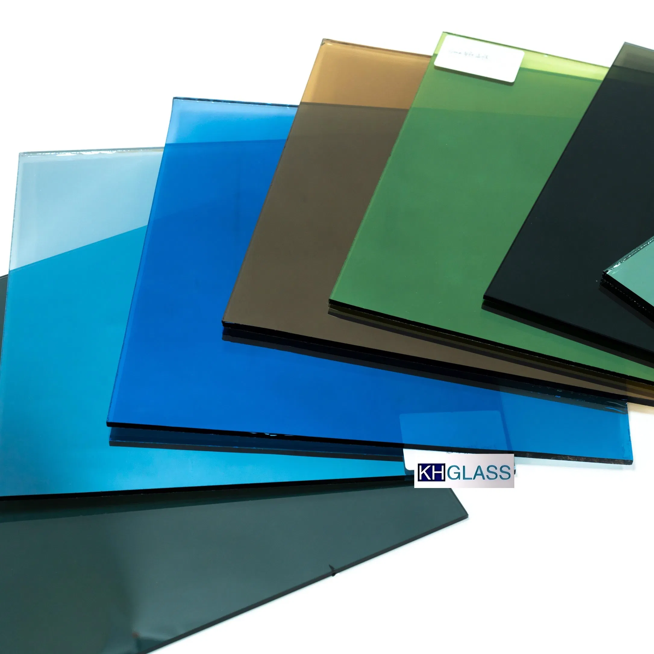 4/5/5.3/5.5/6mm Dark Euro Blue Grey Gray Bronze Green Pink Purple Clear Silver Building Float Tinted Coated Reflective Glass