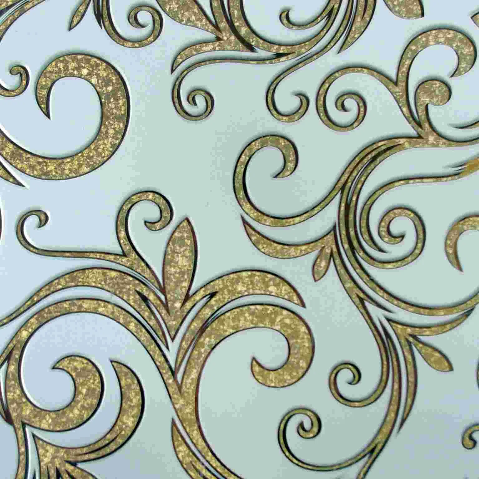 5mm Thick Stained Patterned Glass, Glass Wall Panel