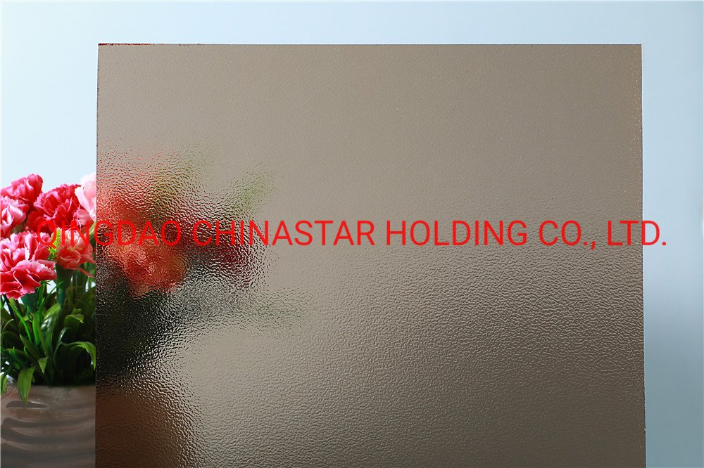 Blue Patterned Glass/Blue Flora/Blue Karatachi/4mm Blue Patterned Glass