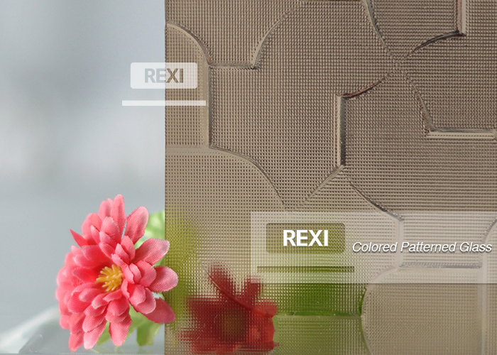 3mm-8mm Clear Figured Patterned Glass with Nashiji, Karatachi, Mistlite, Millennium, Morgon, Flora optional