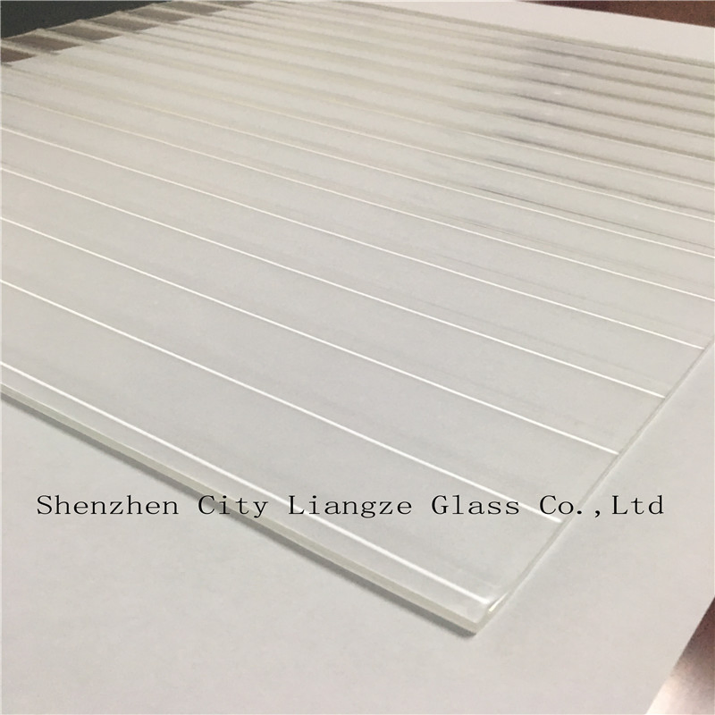 4mm Patterned Glass /Rolled Pattern Glass with Large Ripple Bamboo for Decoration