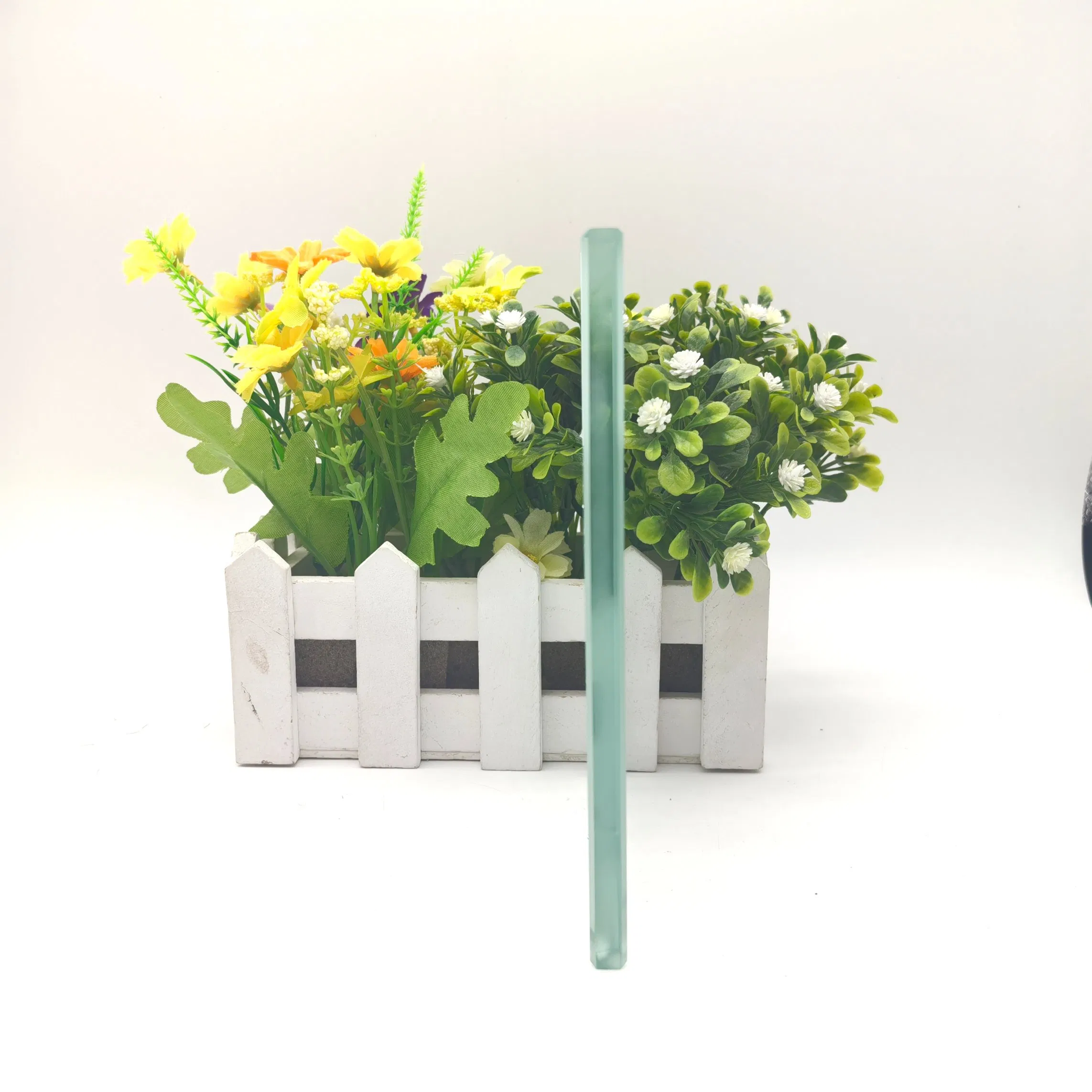 8mm Clear Acid Etched Glass for Interior Partitions/Office Enclosures