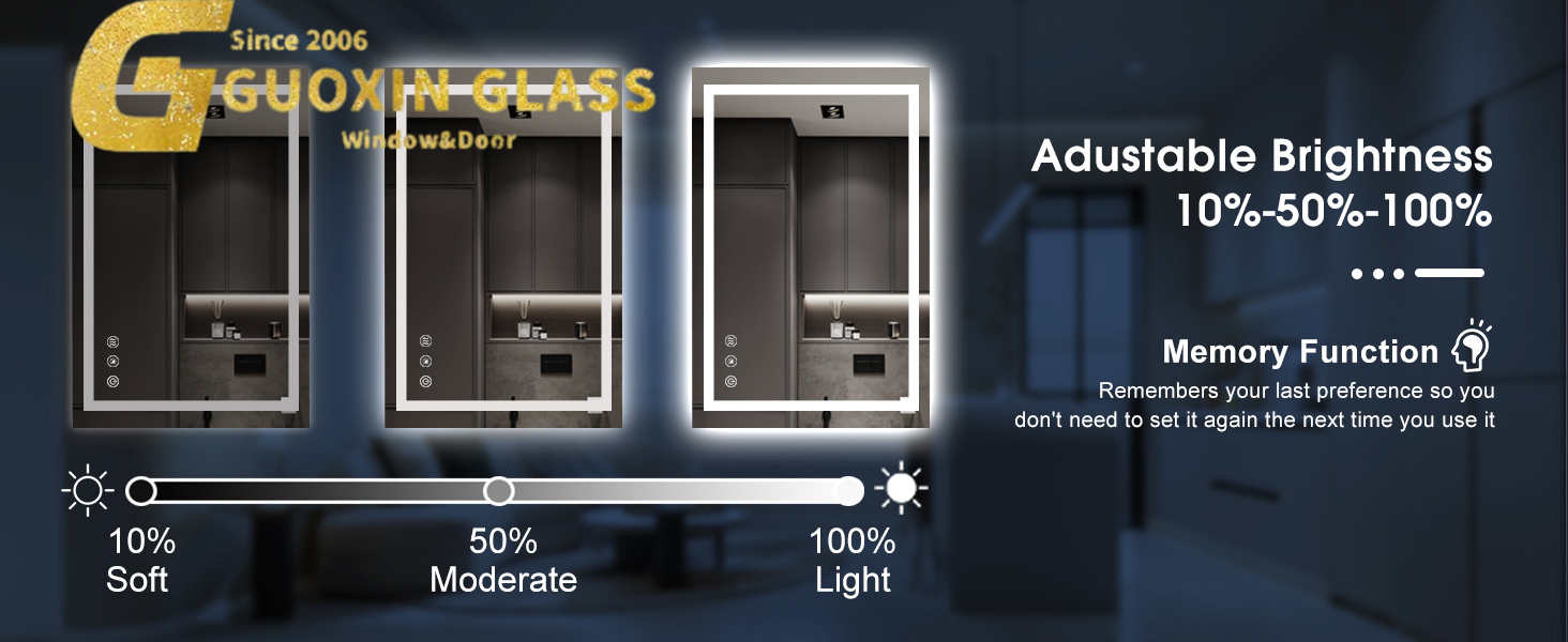 Premium Silver Mirror Decorative Glass Shower Door Railing