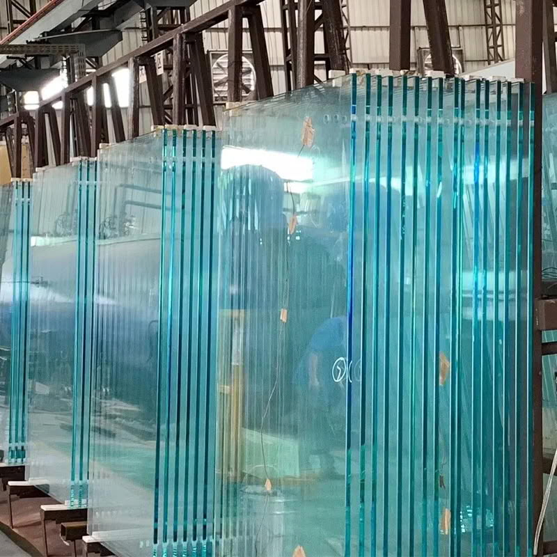 10mm 12mm Clear Heat Soaked Tempered Glass China Factory High Safety Harden Glass Toughened Architectural Building Glass
