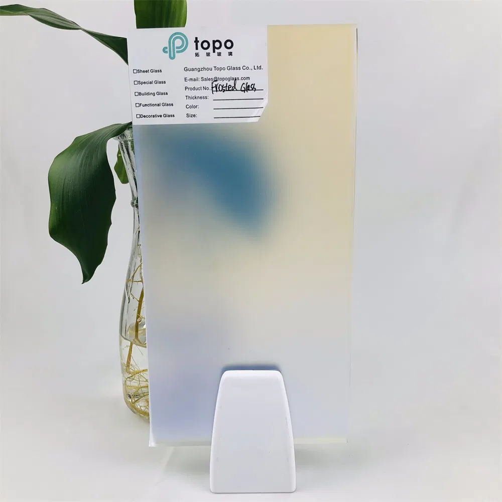 Dichroic Blue Frosted Glass