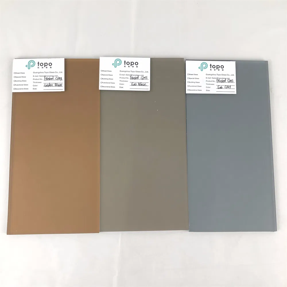 4mm 5mm 6mm Guangzhou Acid Etched Frosted Satin Glass (FG-TP)