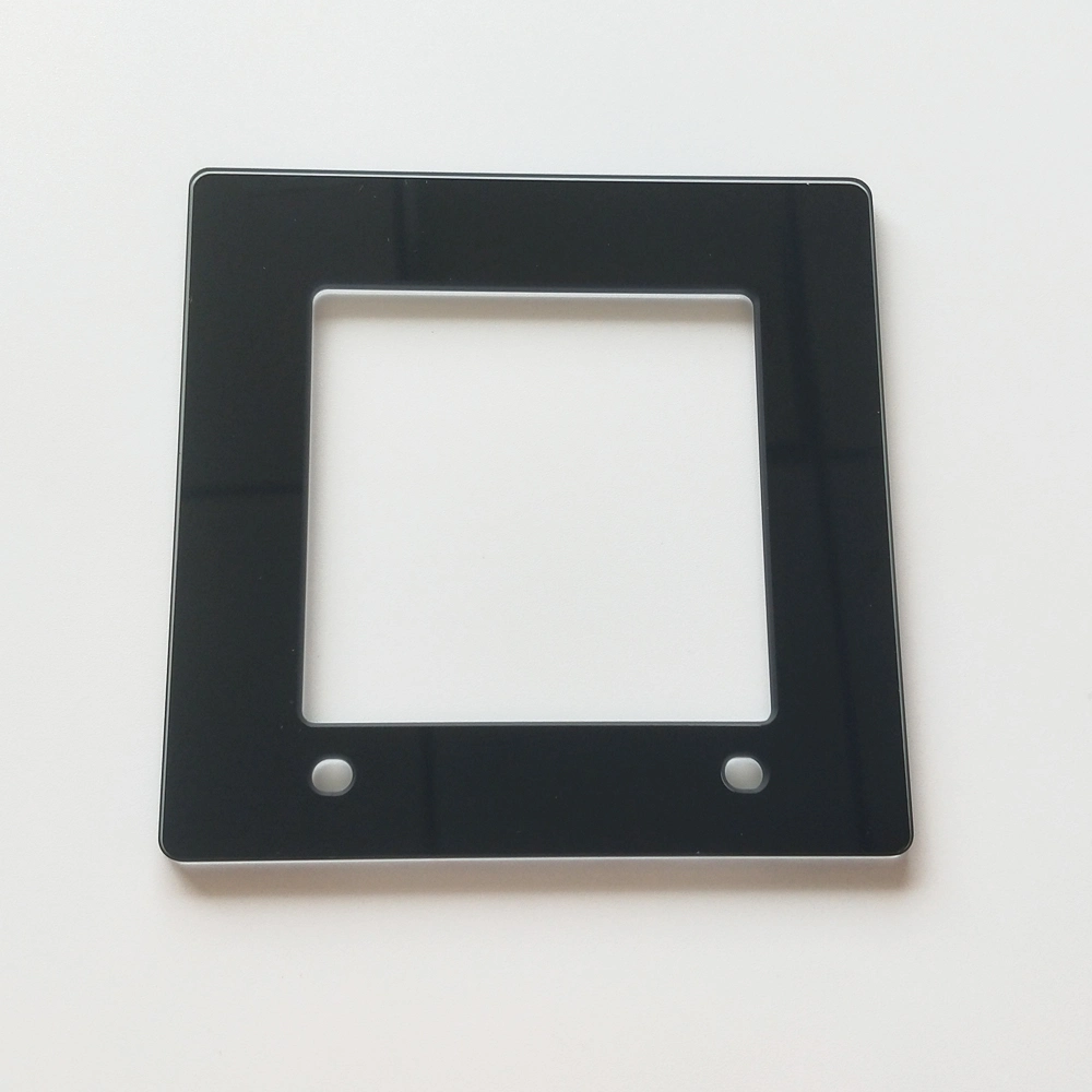 Customized 86*86*3mm Electrical Switch Glass, Switch Frame Tempered Glass Plate for Smart Dimmer Touch Switch