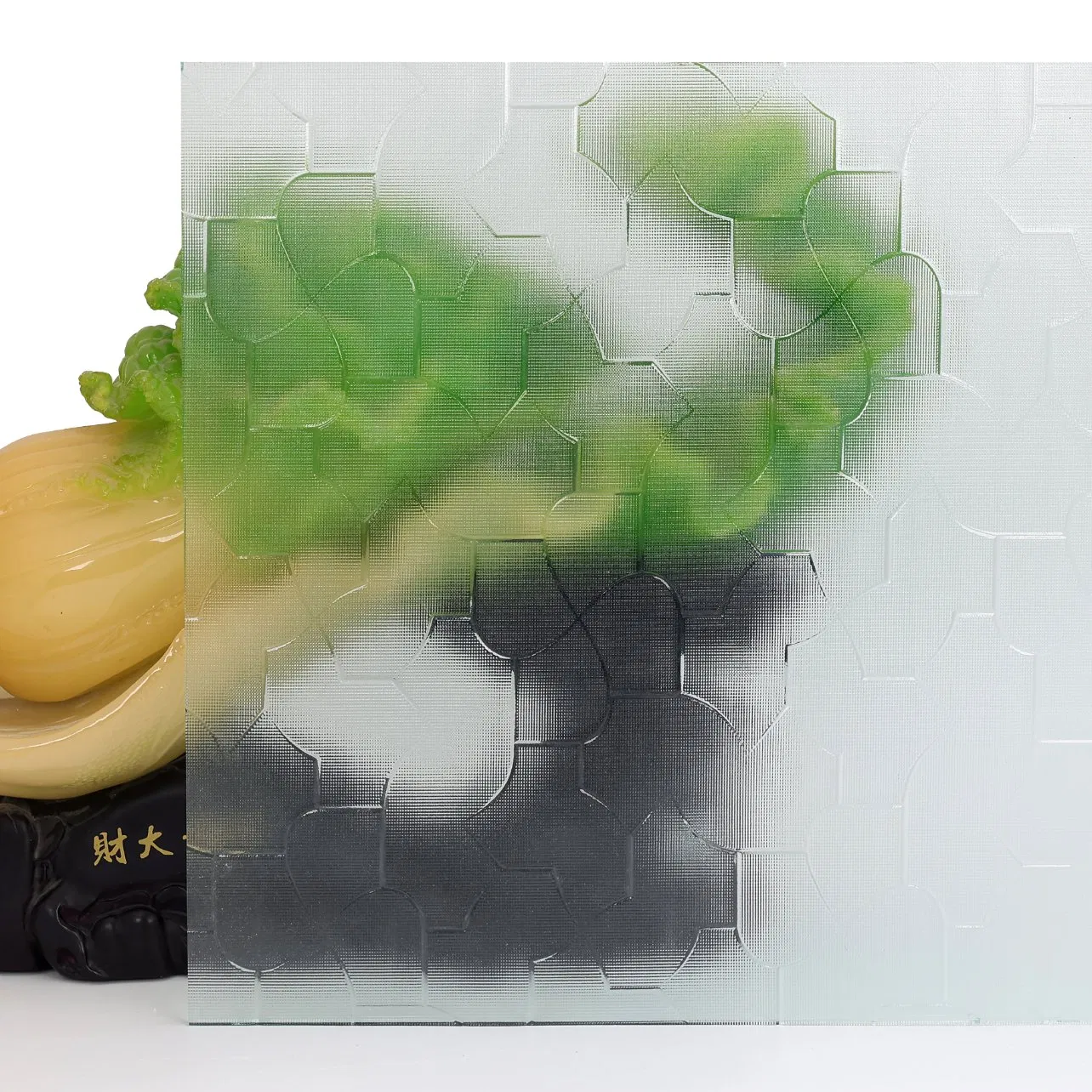 High-Quality Hot Sale Clear, Blue, Green and Brown-Patterned Floral Pattern Glass