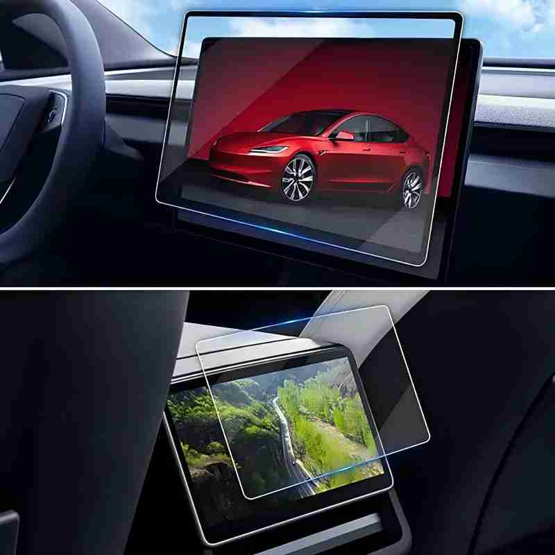 Curved Central Control Cover Glass for Electric Vehicles/ Media Displays/ Instrument Cover