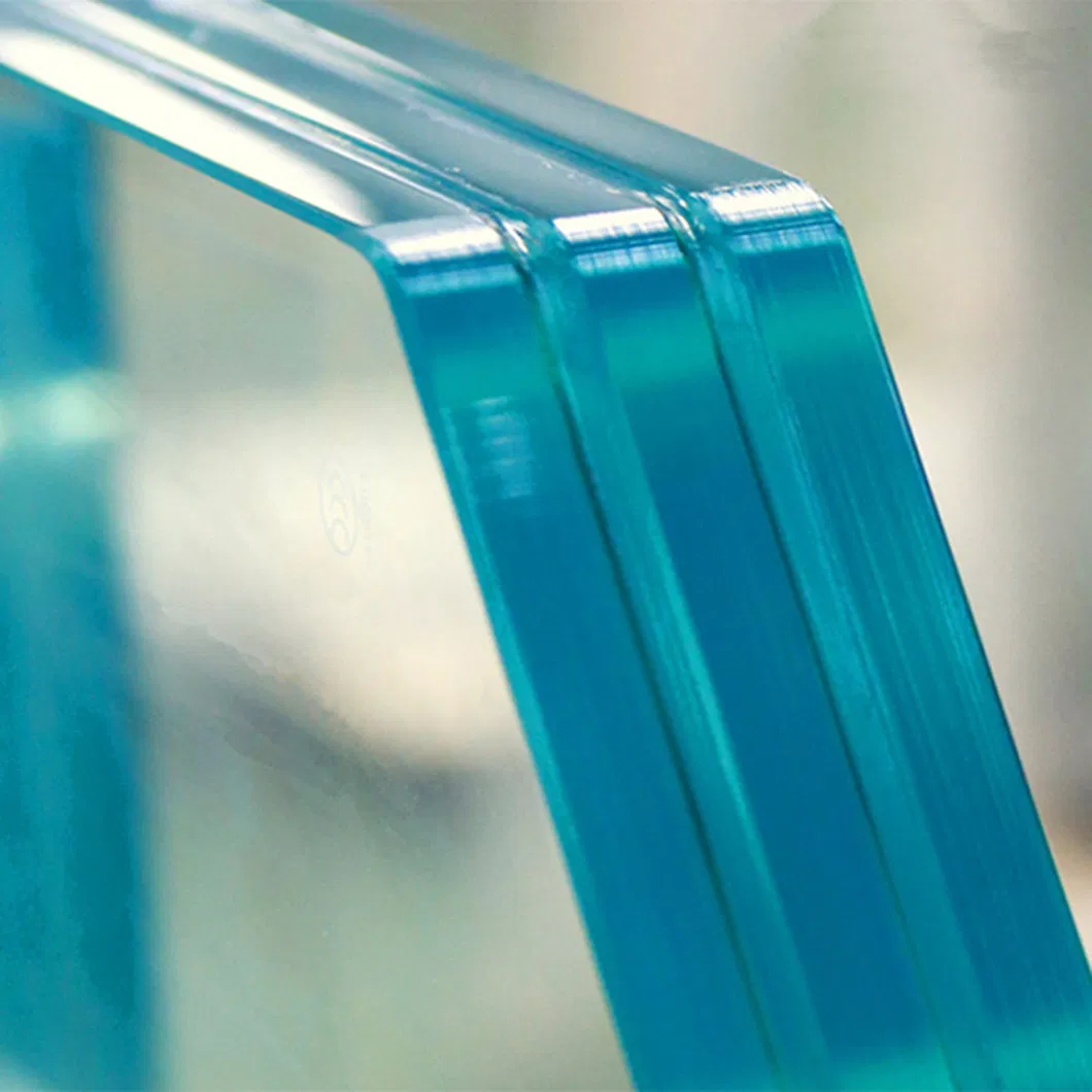 5mm 6mm 8mm 10mm 12mm Frosted Tempered Toughened PVB Ultra Clear Laminated Bulletproof Building Glass for Balcony Window Door Shower Room