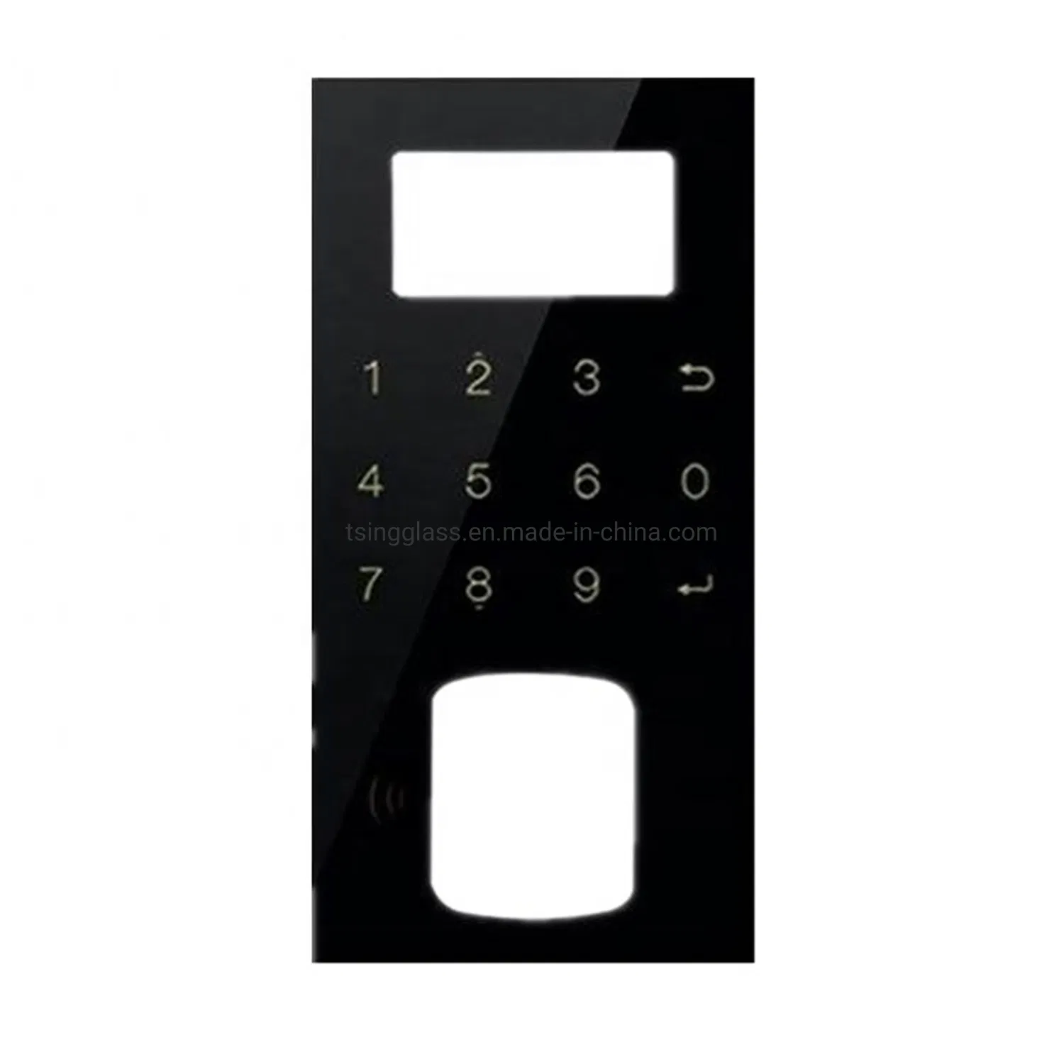 Smart Card Reader Window Tempered Glass/Display Face Recognition Window Touch Tempered Glass Panel Wholesale Glass