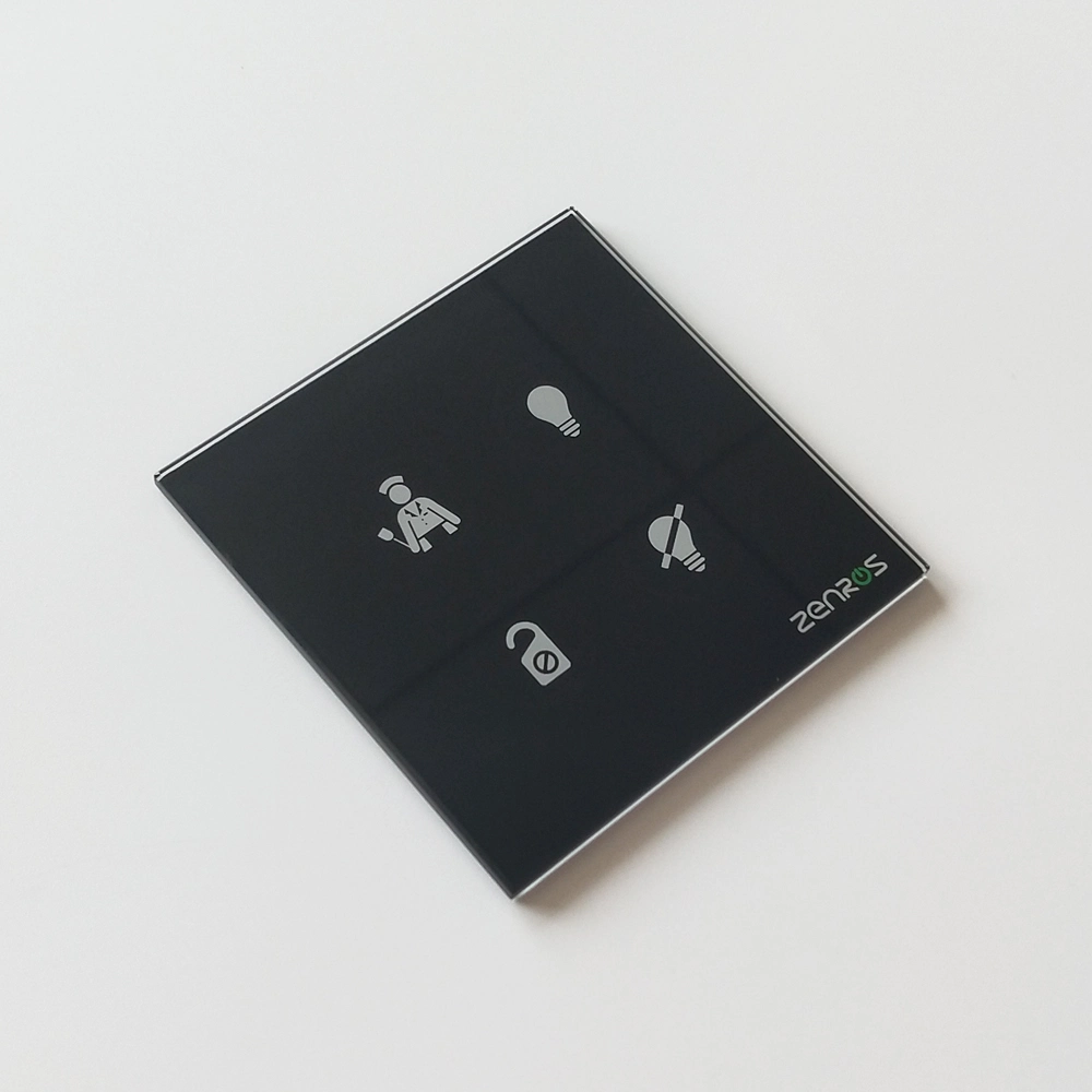 Customized 86*86*3mm Electrical Switch Glass, Switch Frame Tempered Glass Plate for Smart Dimmer Touch Switch
