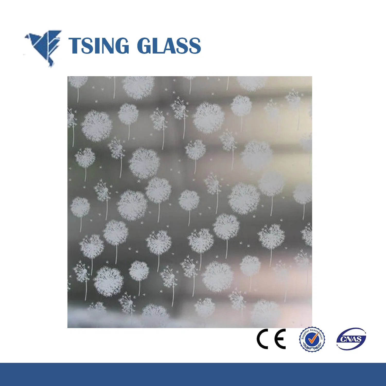 3-12mm Acid Etched Glass / Frosted Glass / Fingerprint Free Glass / Sandblasted Glass