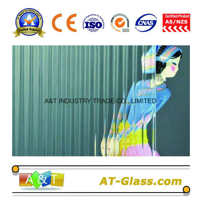 4mm 5mm 6mm Patterned Glass/ (Tempered Grade) Used for Window, Furniture, Table etc