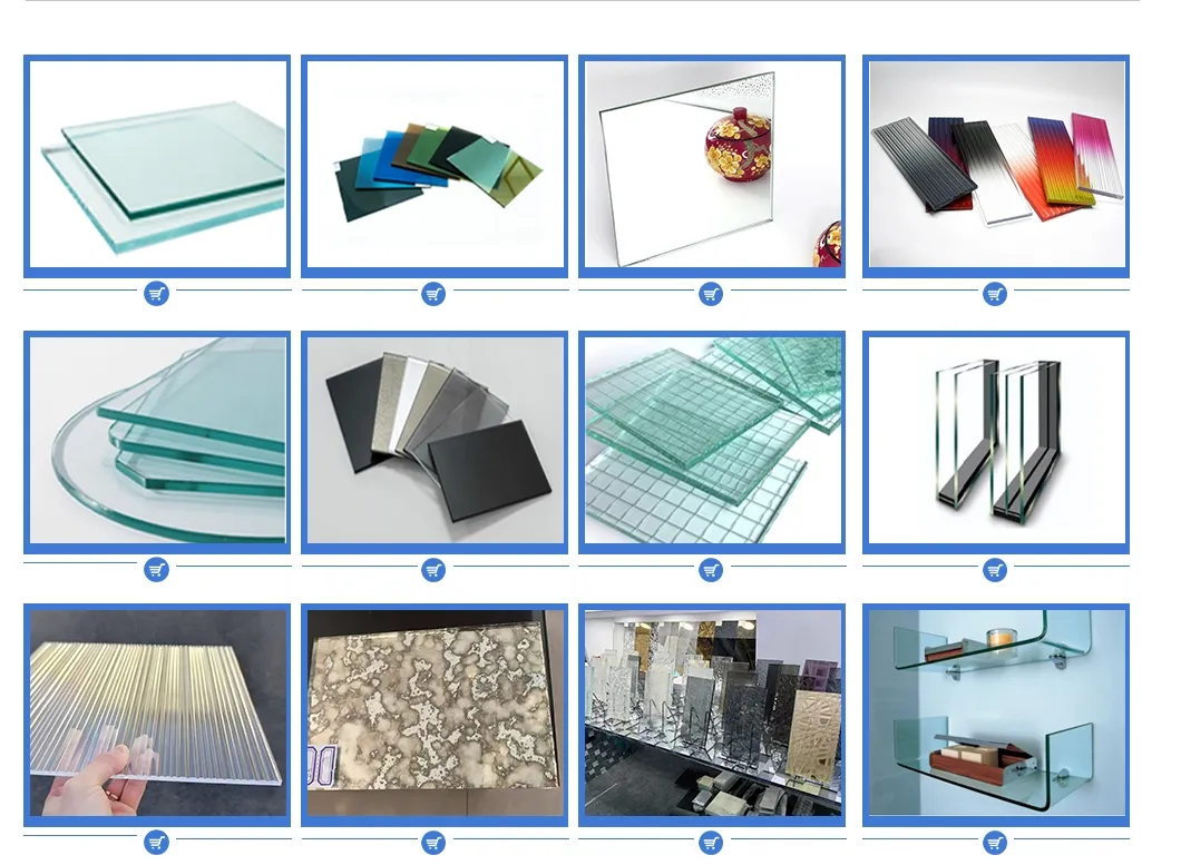 Main Glass Product Range