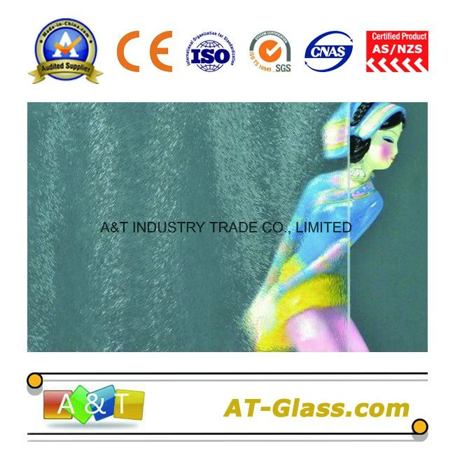 4mm 5mm 6mm Patterned Glass/ (Tempered Grade) Used for Window, Furniture, Table etc