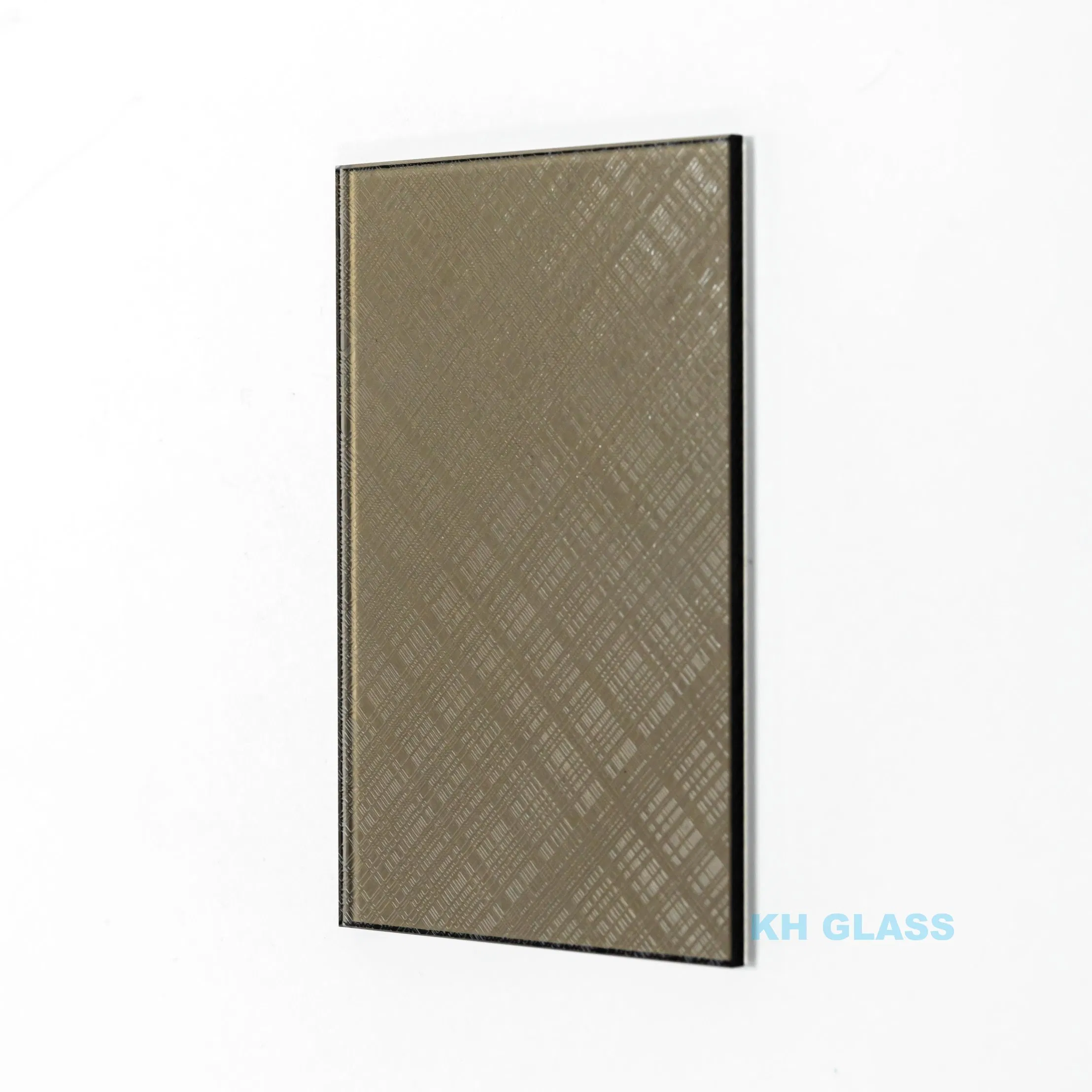 Factory Supply 4mm-10mm Bronze /Gray /Blue Color Acid Etched Frosted Glass Customized