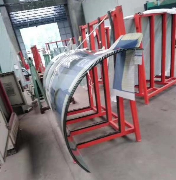 10mm 12mm 15mm Curved Laminated Ultra White Tempered Glass with Polished Edges