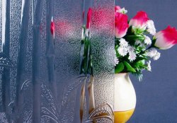 4mm Patterned Glass /Rolled Pattern Glass with Large Ripple Bamboo for Decoration