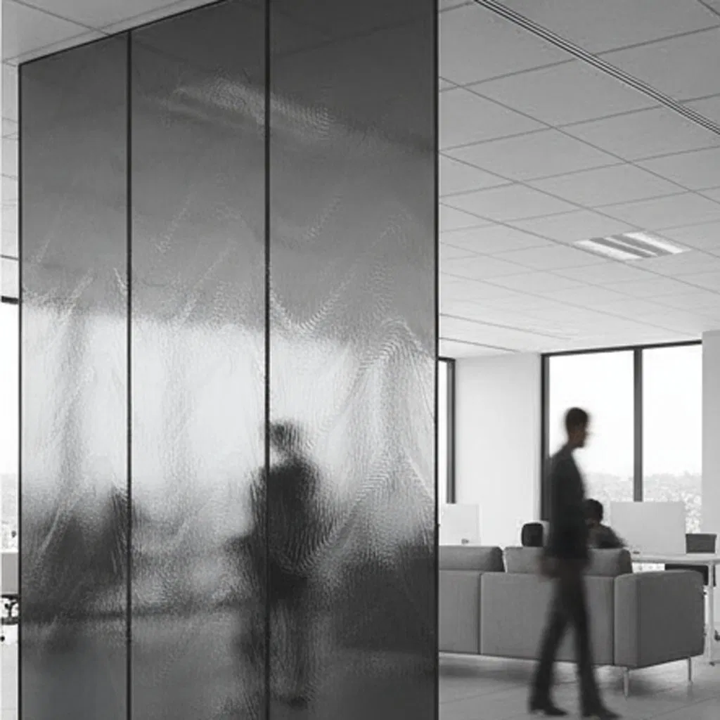 Comfortable Light Matte Surface Frosted Glass Bathroom Glass Acid-Teched Glass Comfortable Light Glass Float Glass Furniture Glass Customized Glass