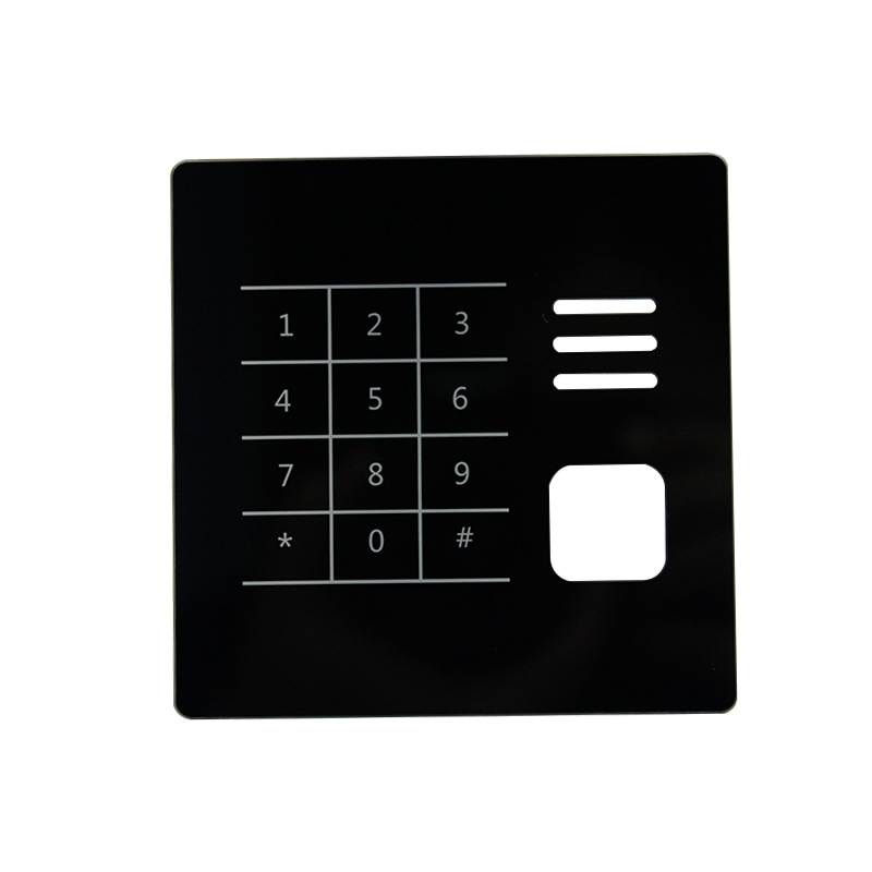 0.5mm-4mm Tempered Glass for Smart Touch Switch Panel with Silk-Screen Printing