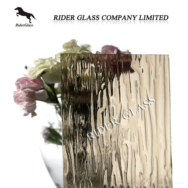 China Rider Hq 3/4/5/6/8mm Raindown Bronze Figured Patterned Glass