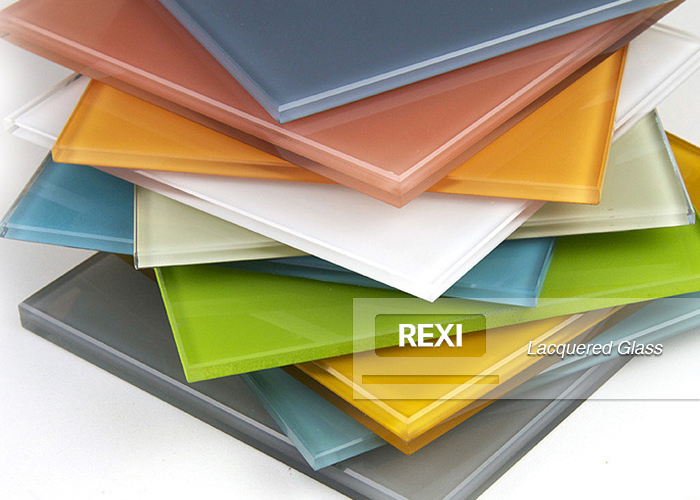 CE certified acid etched, lacquered, patterned Decorative Glass