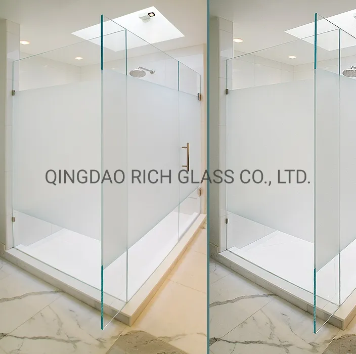 Acid Etched Frosted Glass