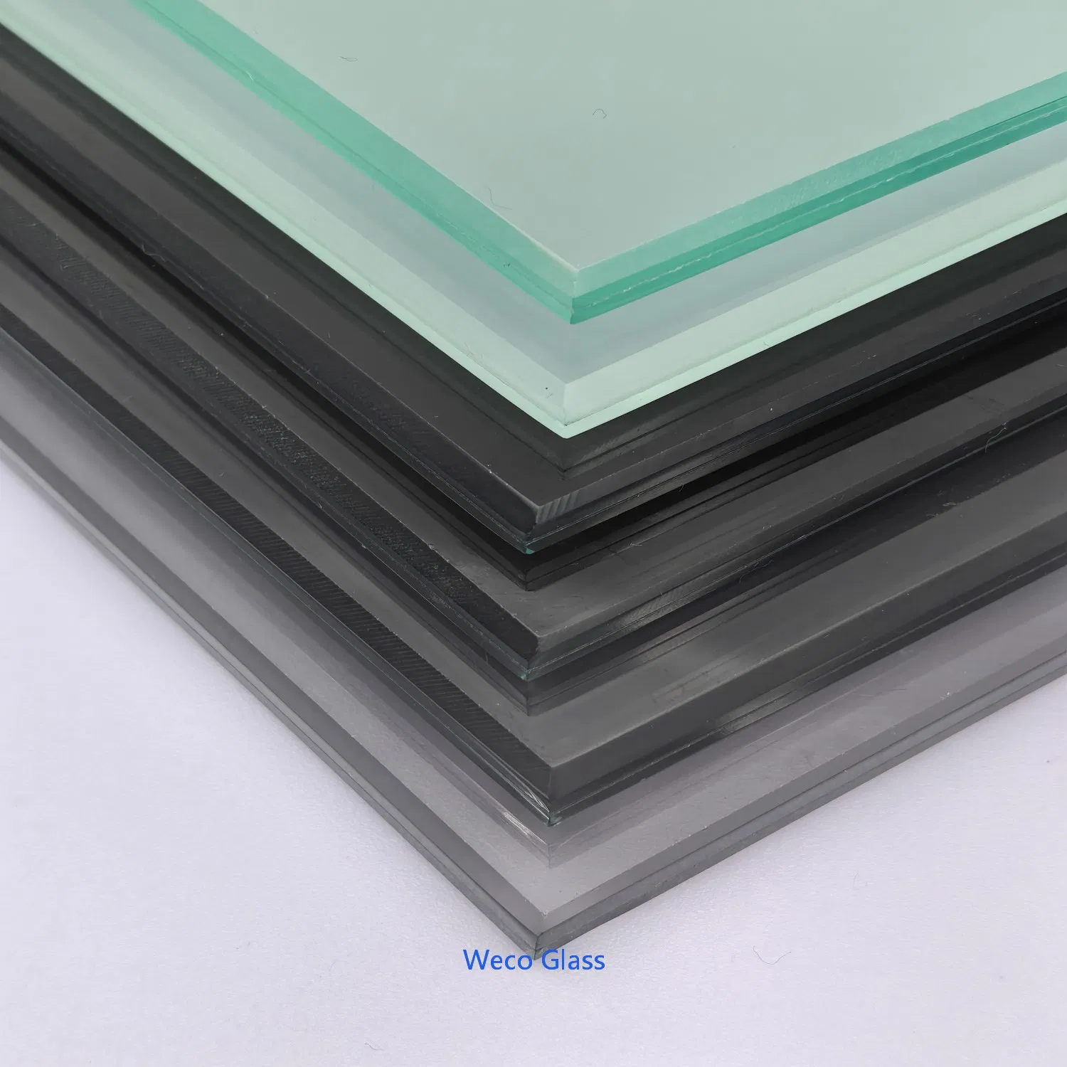 6.38mm 8.38mm 10.38mm 12.38mm 17.52mm 21.52mm Clear /Ultra Clear Grey Colored PVB EVA Tempered/Toughened Edge Polished /Safety /Glass Railing Laminated Glass