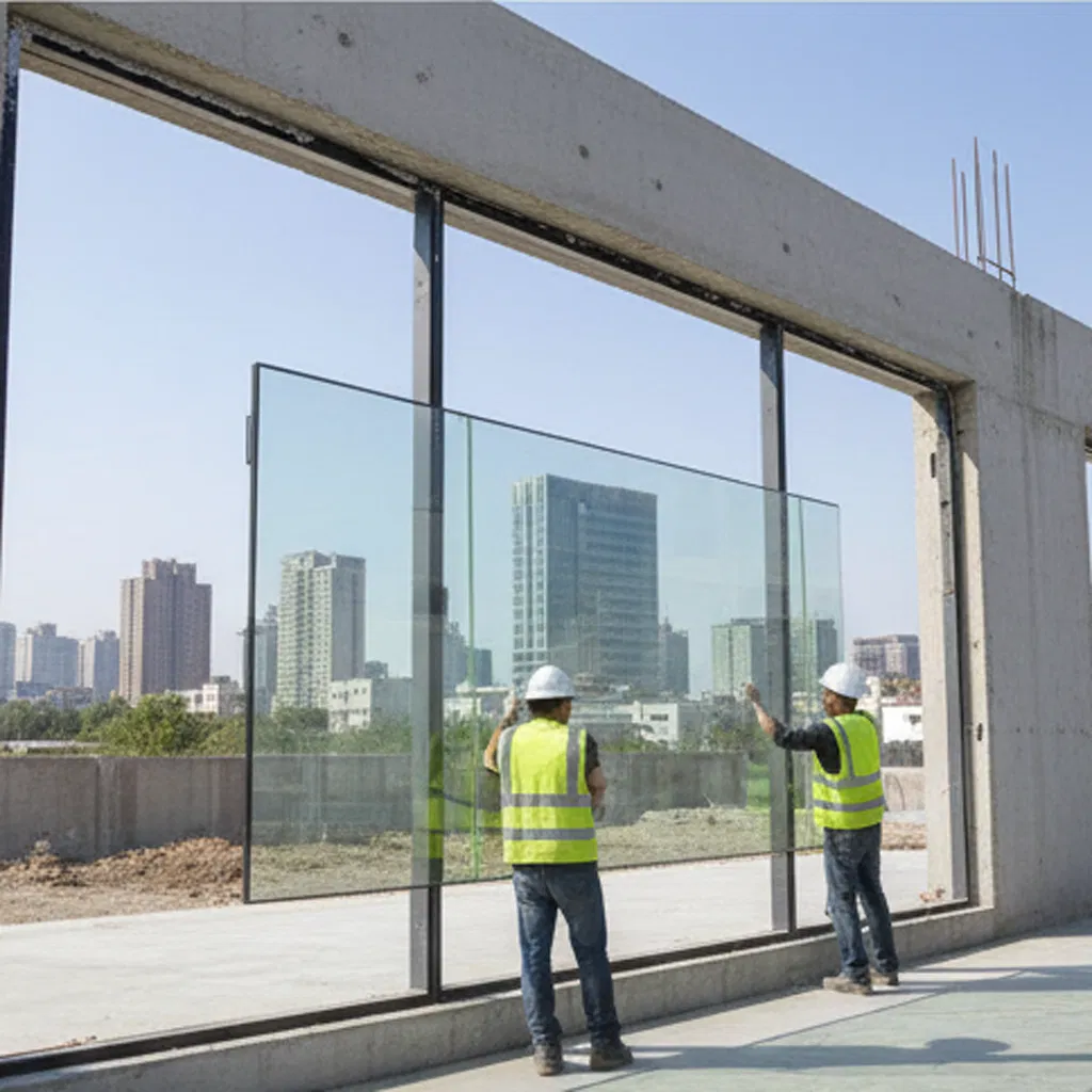 6.38mm/8.38mm/10.38mm/12.38mm Tempered Clear and Color Laminated Glass