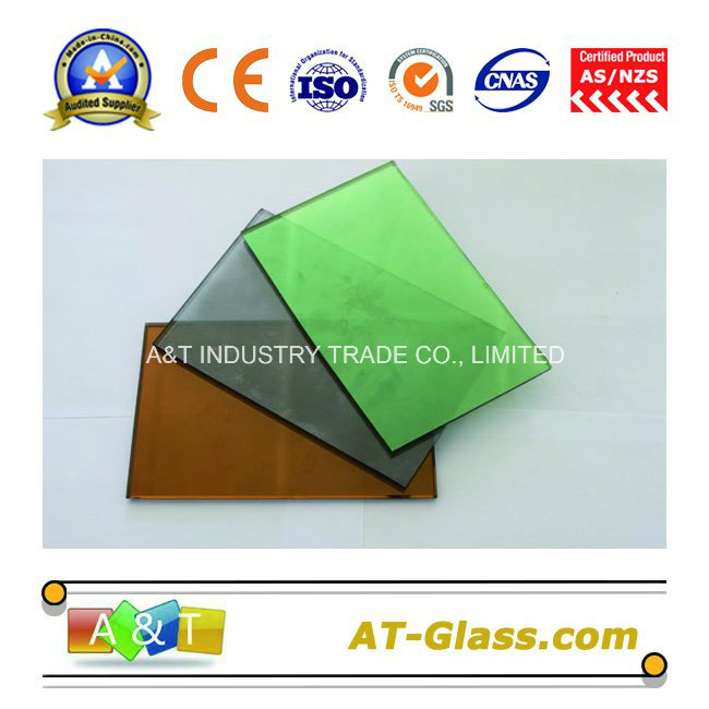 4mm, 5mm, 6mm Reflective Glass/Tinted Glass/Coated Glass Used for Building