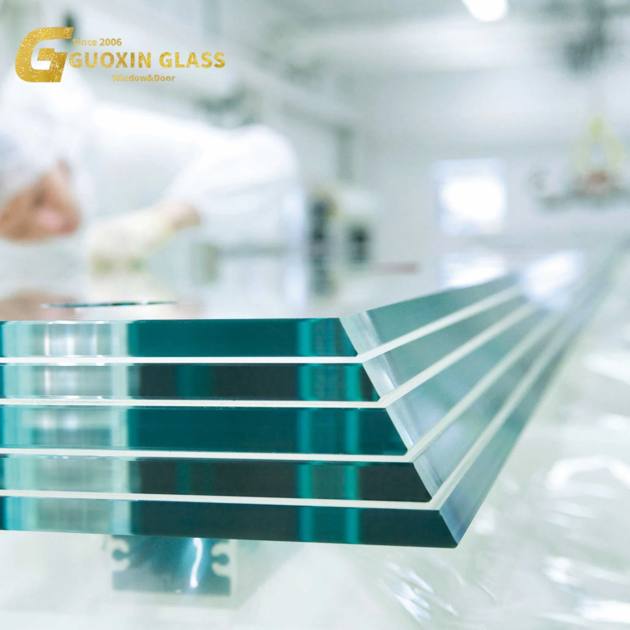 Hot Sale PVB Sgp Decorative Customized Insulated Toughened Building Colorful Double Glazed Laminated Glass